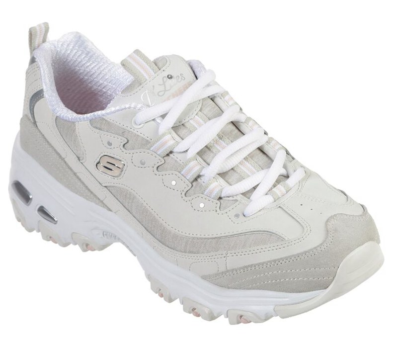 Skechers Dam Beige Sneakers - D'lites - Me Time - Sverige (RHJMG-3018)